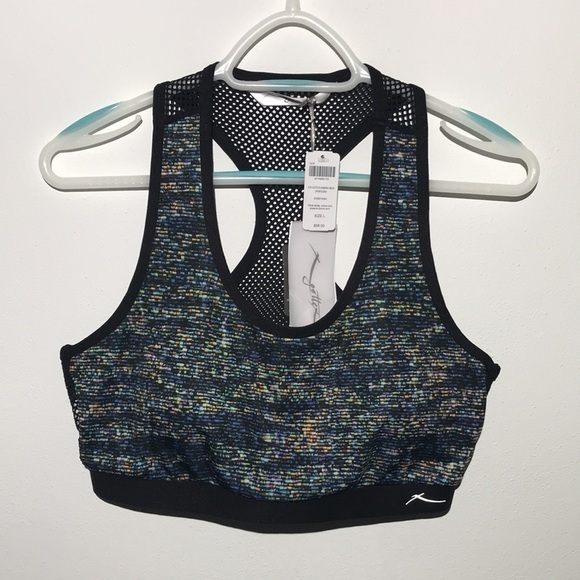Soma Gottex Diamond Mesh Sport Bra Starry Night - Picture 2 of 6